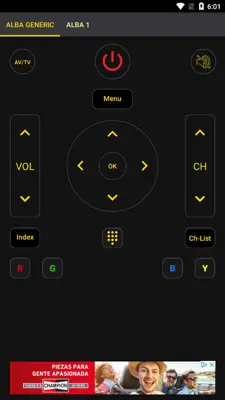 Universal TV Remote Control android App screenshot 2